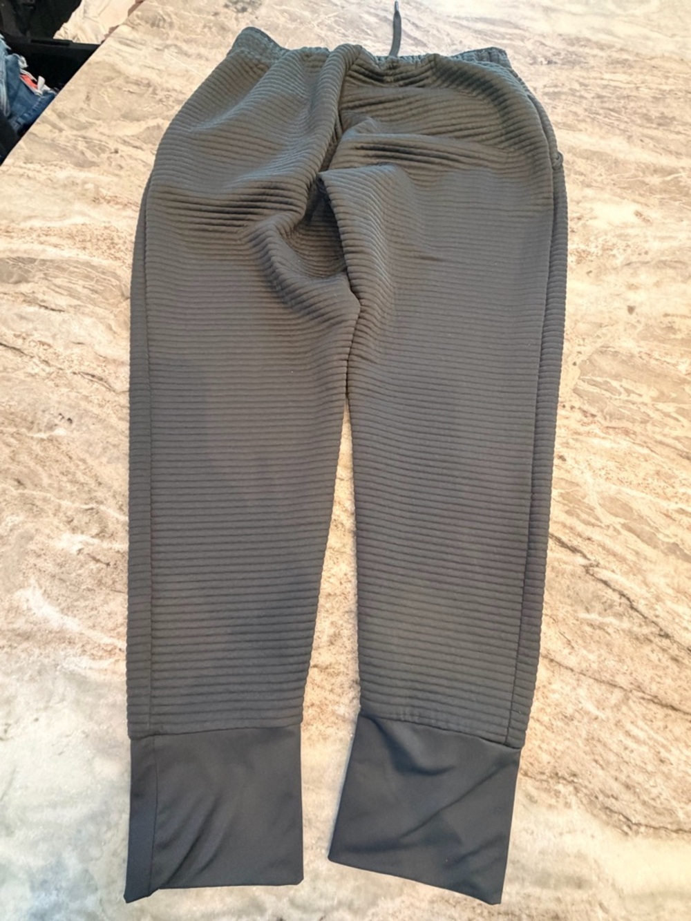 Nike Dri-FIT Joggers Women’s Large Black Ribbed Athletic Sweatpants - Picture 8 of 11